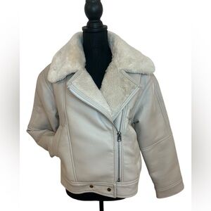 NWOT 1 Abercrombie & Fitch Vegan Leather Jacket Size Medium (fits like large)